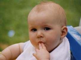 scarlet gets attention by whistling