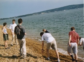 toby and jon examine worlds longest invisible dog